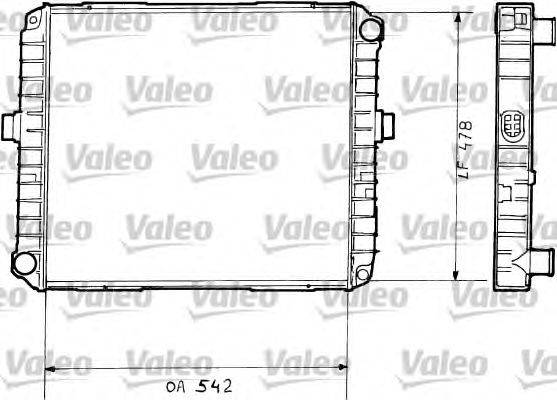 Радиатор, охлаждение двигателя VALEO 730377