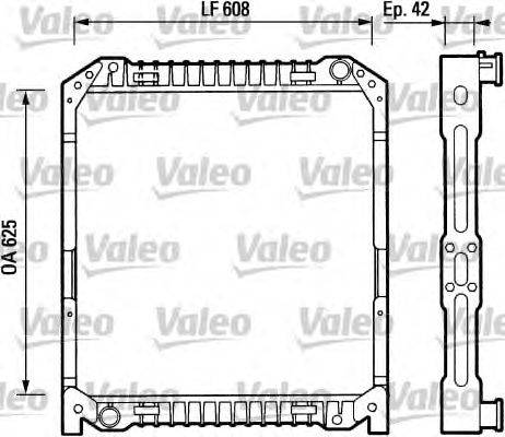 Радиатор, охлаждение двигателя VALEO 730379