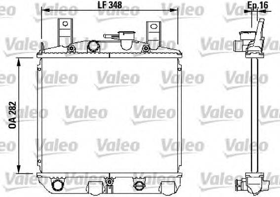 Радиатор, охлаждение двигателя VALEO 730397