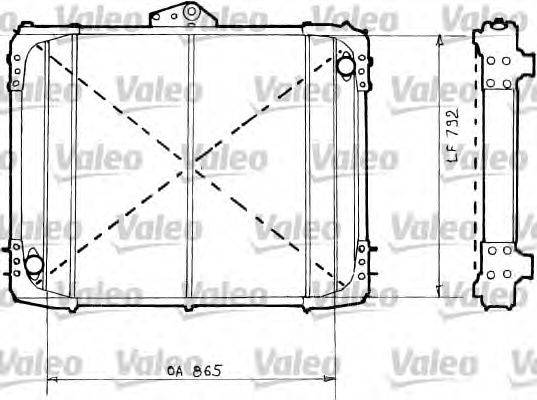 Радиатор, охлаждение двигателя VALEO 34646