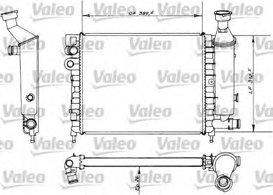 Радиатор, охлаждение двигателя VALEO 730498