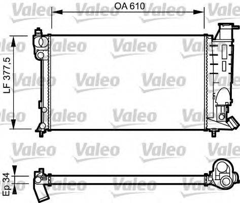 Радиатор, охлаждение двигателя VALEO 730508