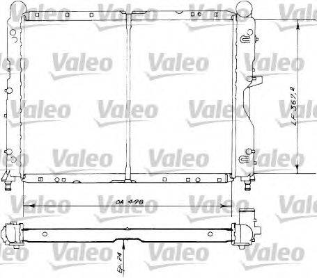 Радиатор, охлаждение двигателя VALEO TA723
