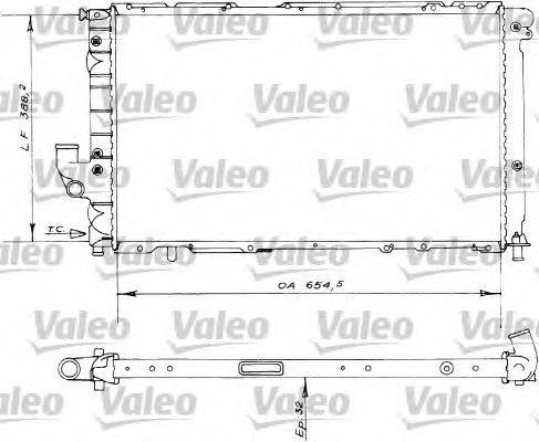 Радиатор, охлаждение двигателя VALEO 730536