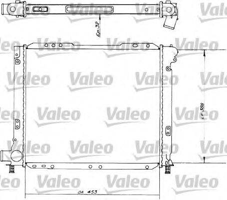 Радиатор, охлаждение двигателя VALEO 730539