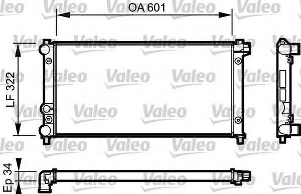 Радиатор, охлаждение двигателя VALEO 730542