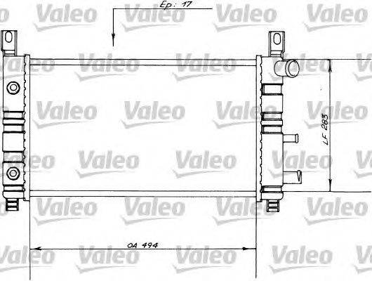 Радиатор, охлаждение двигателя VALEO 730558