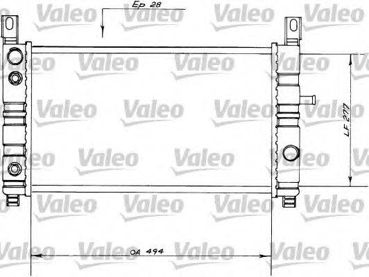 Радиатор, охлаждение двигателя VALEO 730559