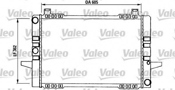 Радиатор, охлаждение двигателя VALEO 730562