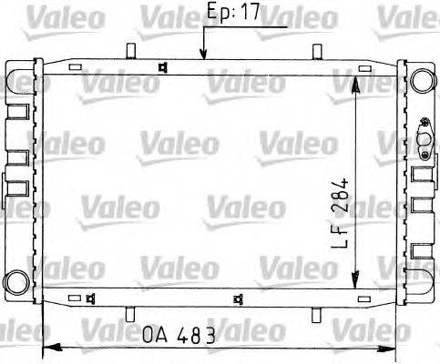 Радиатор, охлаждение двигателя VALEO 730593