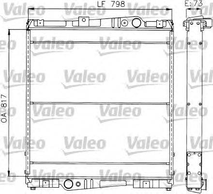 Радиатор, охлаждение двигателя VALEO 730601