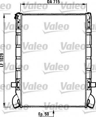 Радиатор, охлаждение двигателя VALEO 730637