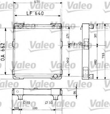 Радиатор, охлаждение двигателя VALEO 730694