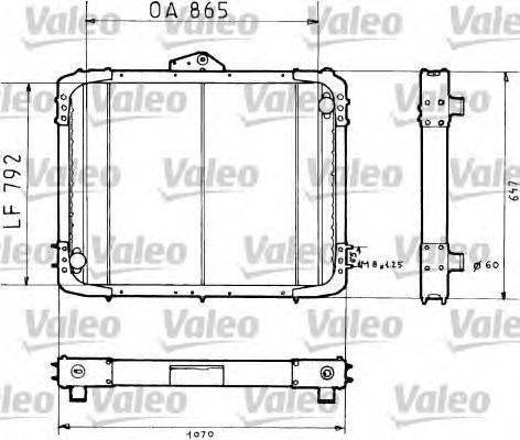 Радиатор, охлаждение двигателя VALEO 34648