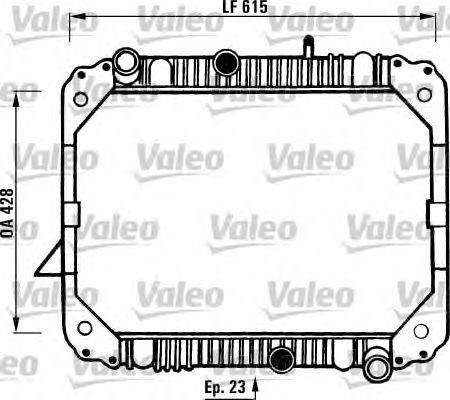 Радиатор, охлаждение двигателя VALEO 730892