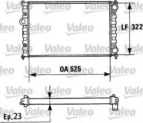 Радиатор, охлаждение двигателя VALEO 730948