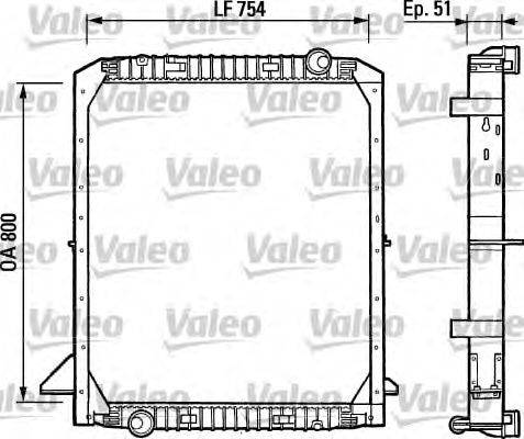 Радиатор, охлаждение двигателя VALEO 730964