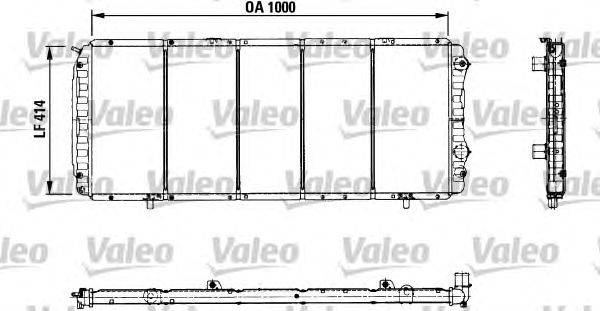 Радиатор, охлаждение двигателя VALEO 730999