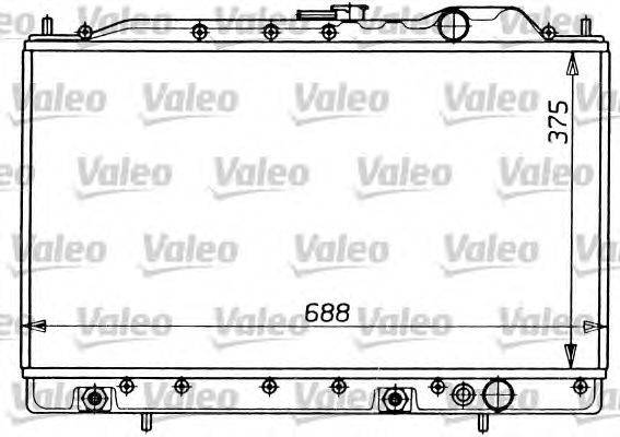 Радиатор, охлаждение двигателя VALEO 731054