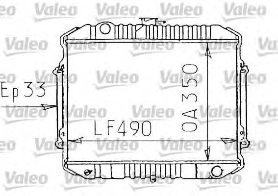 Радиатор, охлаждение двигателя VALEO 731071