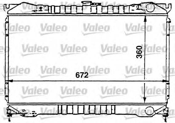 Радиатор, охлаждение двигателя VALEO 731077