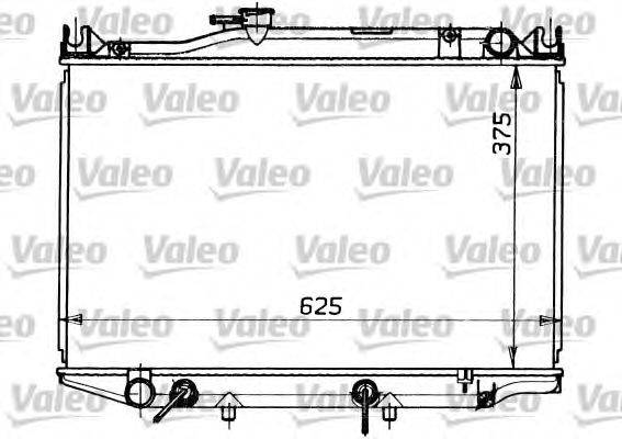 Радиатор, охлаждение двигателя VALEO 731107