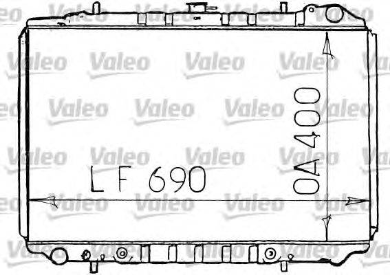 Радиатор, охлаждение двигателя VALEO 731134