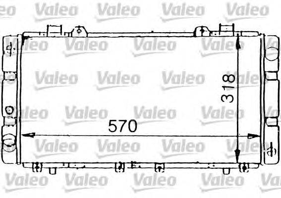 Радиатор, охлаждение двигателя VALEO 731199