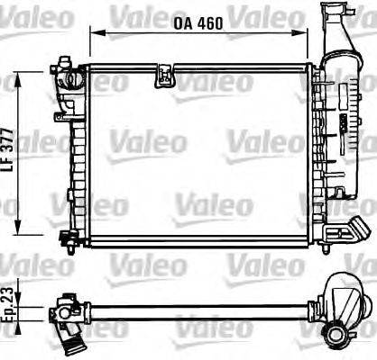 Радиатор, охлаждение двигателя VALEO 731295