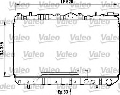 Радиатор, охлаждение двигателя VALEO 731454