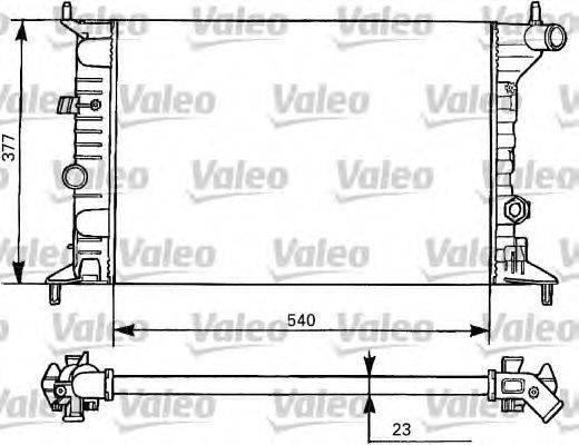 Радиатор, охлаждение двигателя VALEO 731525