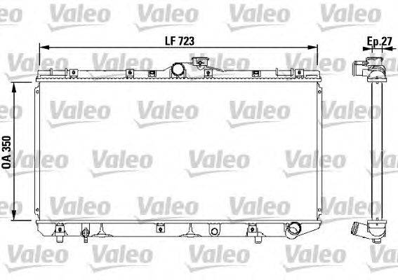 Радиатор, охлаждение двигателя VALEO 731568