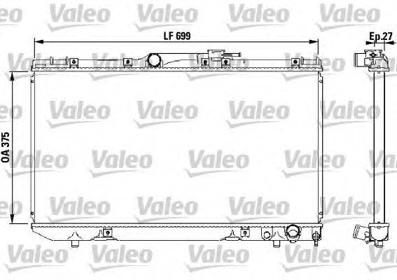 Радиатор, охлаждение двигателя VALEO 731569