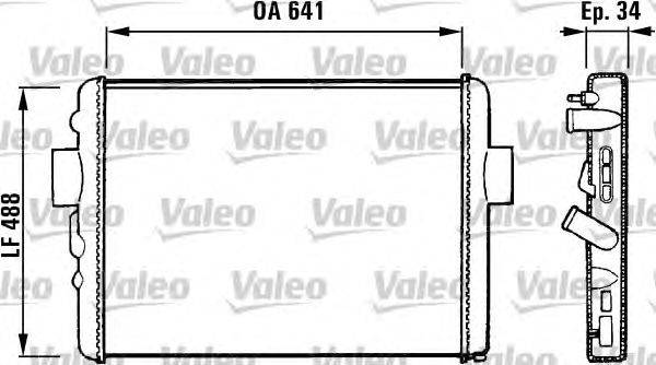 Радиатор, охлаждение двигателя VALEO 731572