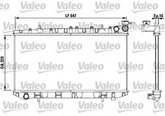 Радиатор, охлаждение двигателя VALEO 731670