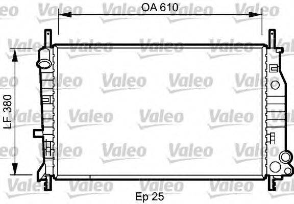 Радиатор, охлаждение двигателя VALEO 731724