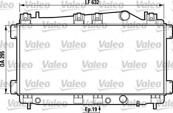 Радиатор, охлаждение двигателя VALEO 731749