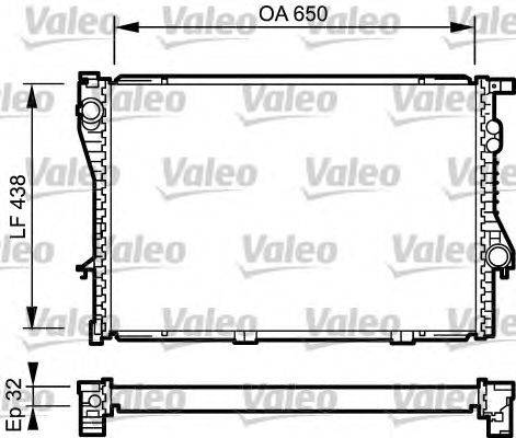 Радиатор, охлаждение двигателя VALEO 731766