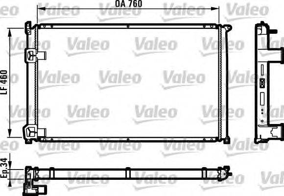 Радиатор, охлаждение двигателя VALEO 732063