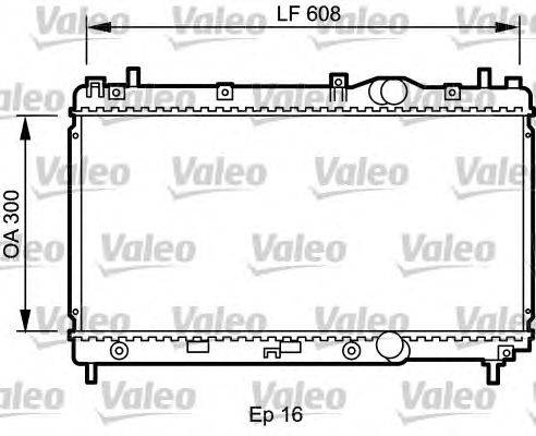 Радиатор, охлаждение двигателя VALEO 732426