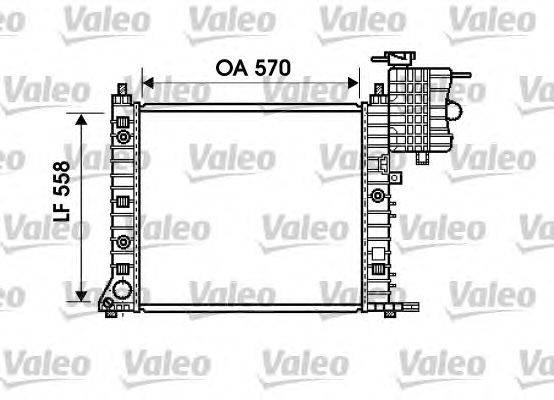 Радиатор, охлаждение двигателя VALEO 732471