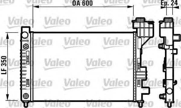 Радиатор, охлаждение двигателя VALEO 732587