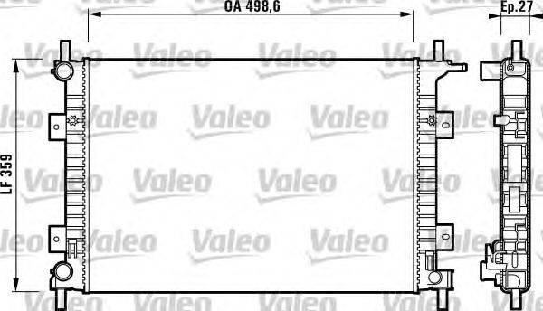 Радиатор, охлаждение двигателя VALEO 732625