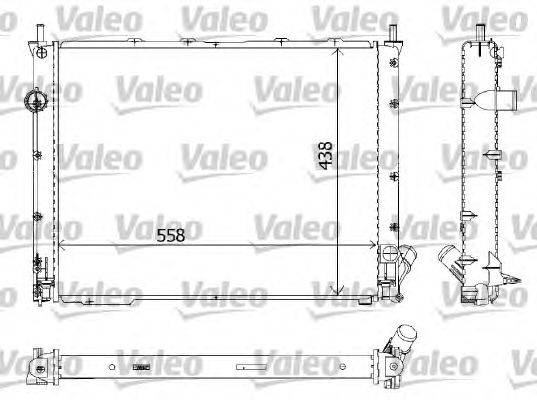 Радиатор, охлаждение двигателя VALEO 732784