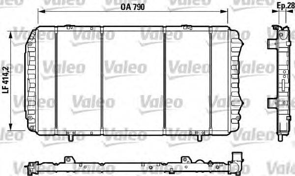 Радиатор, охлаждение двигателя VALEO 732922