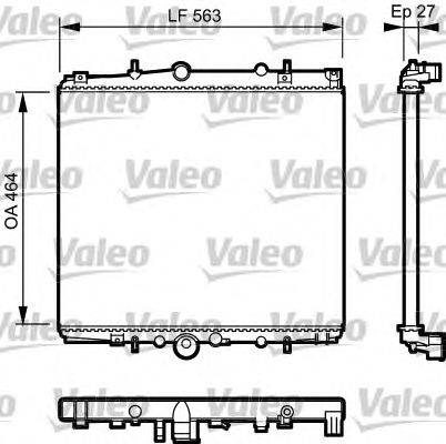 Радиатор, охлаждение двигателя VALEO 732945