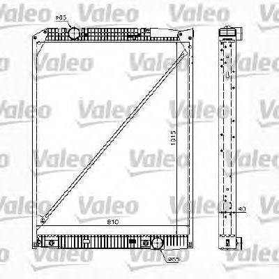 Радиатор, охлаждение двигателя VALEO 732980