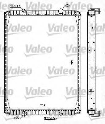 Радиатор, охлаждение двигателя VALEO 732999