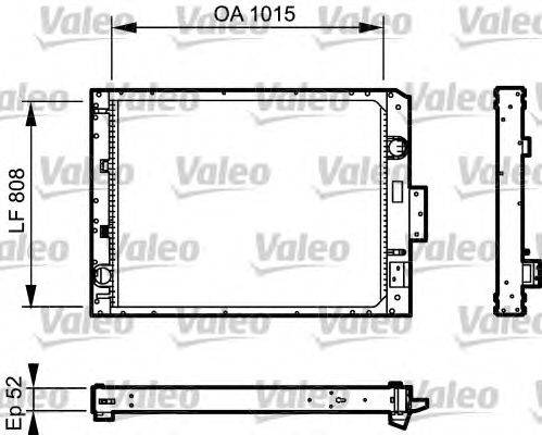 Радиатор, охлаждение двигателя VALEO 733479