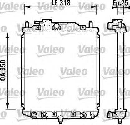 Радиатор, охлаждение двигателя VALEO 734101